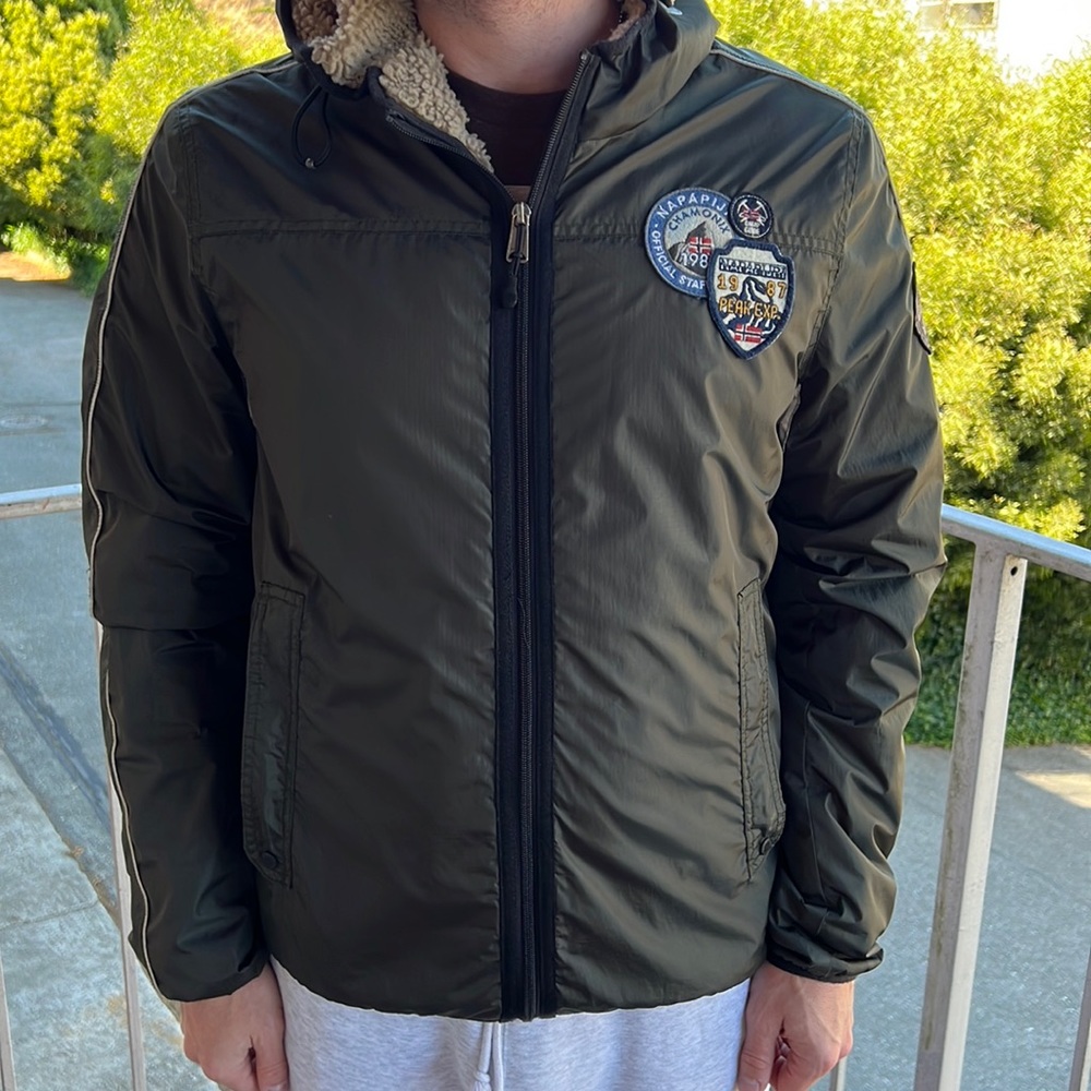 Napapijri Men’s jacket olive very good condition